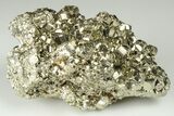 Shimmering Pyrite Crystal Cluster - Peru #190956-1